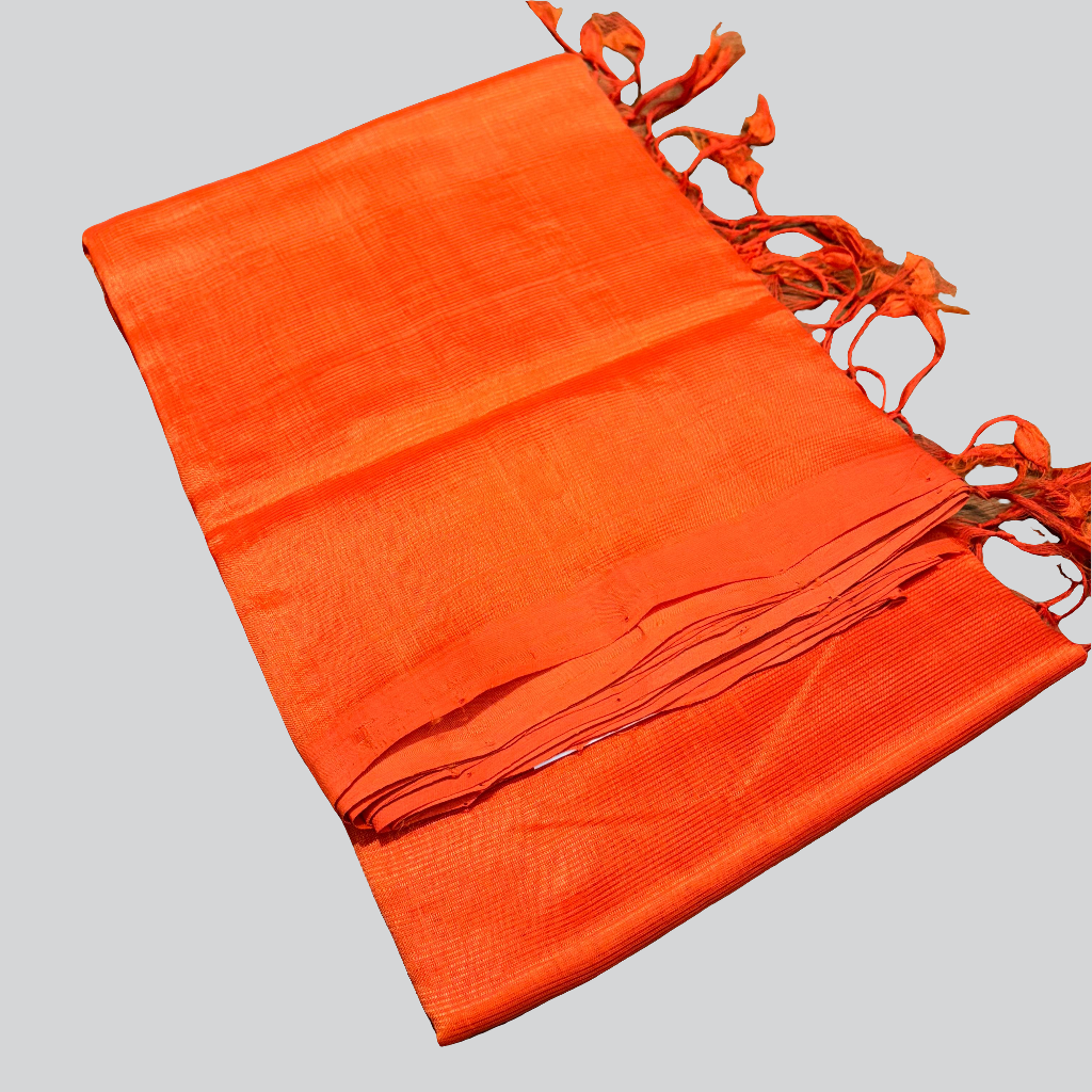 Mangalagiri Plain Silk Saree with Running Blouse - RS001