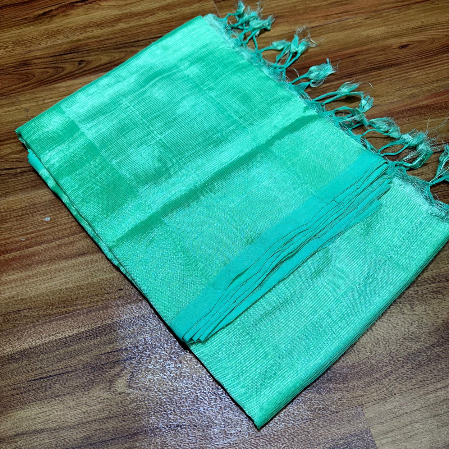 Mangalagiri Plain Silk Saree with Running Blouse - RS001