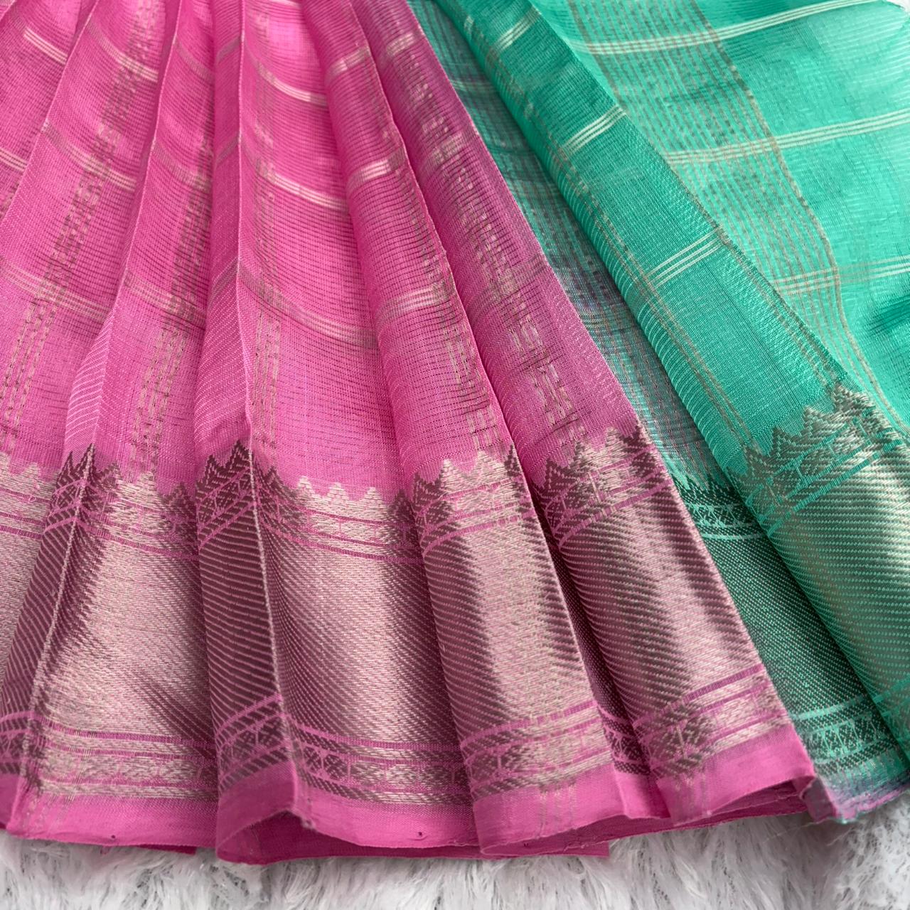 Rs0062-Mangalagiri 150-100 lines sarees