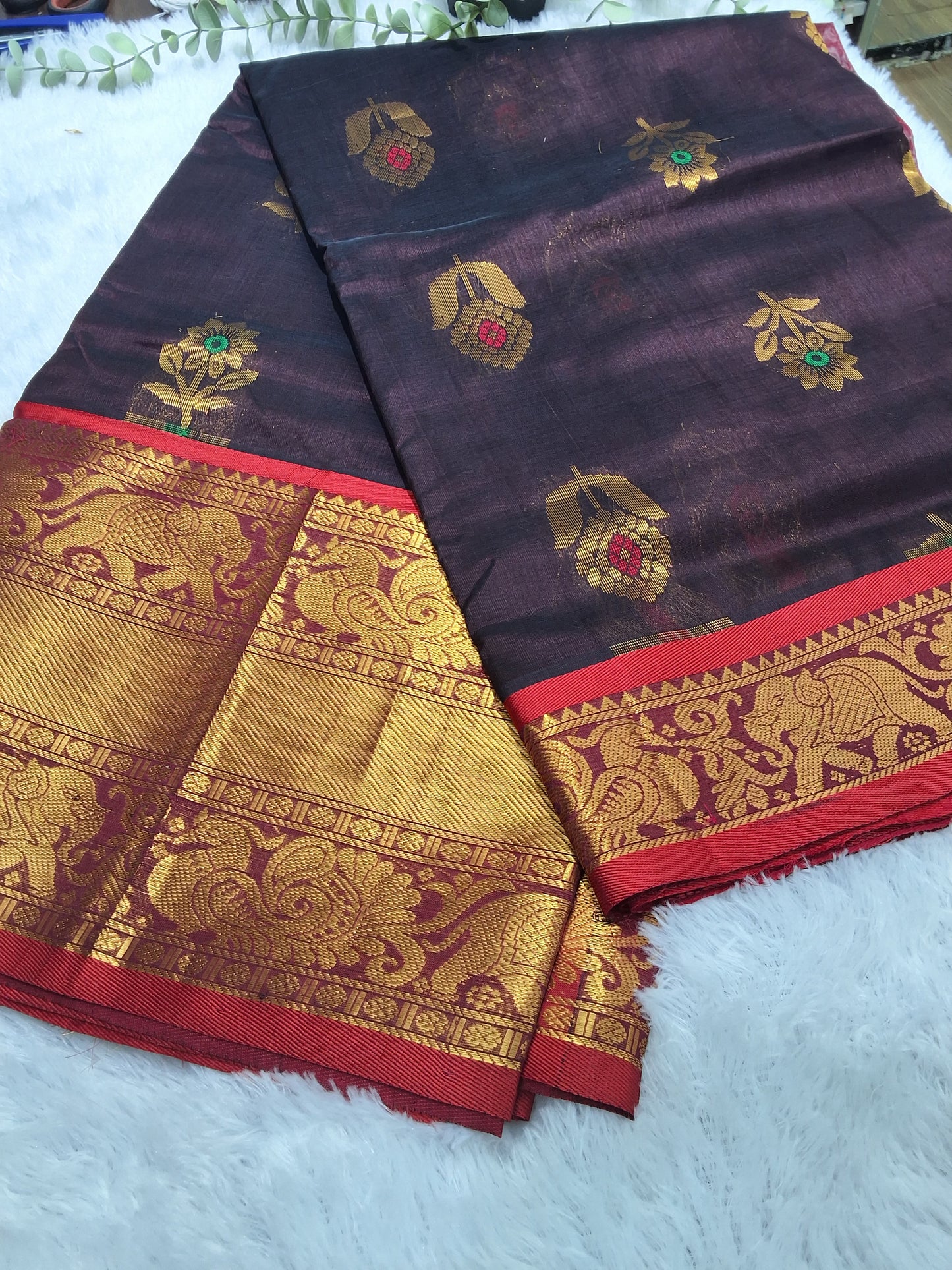 RSR001-1 Mangalagiri pattu (thickdent) with big border sarees