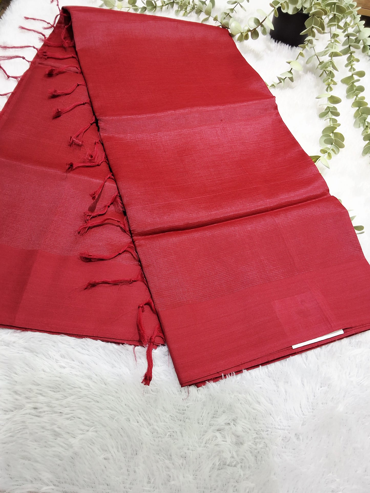 Rs0046-6 Mangalagiri pattu handloom plain sarees