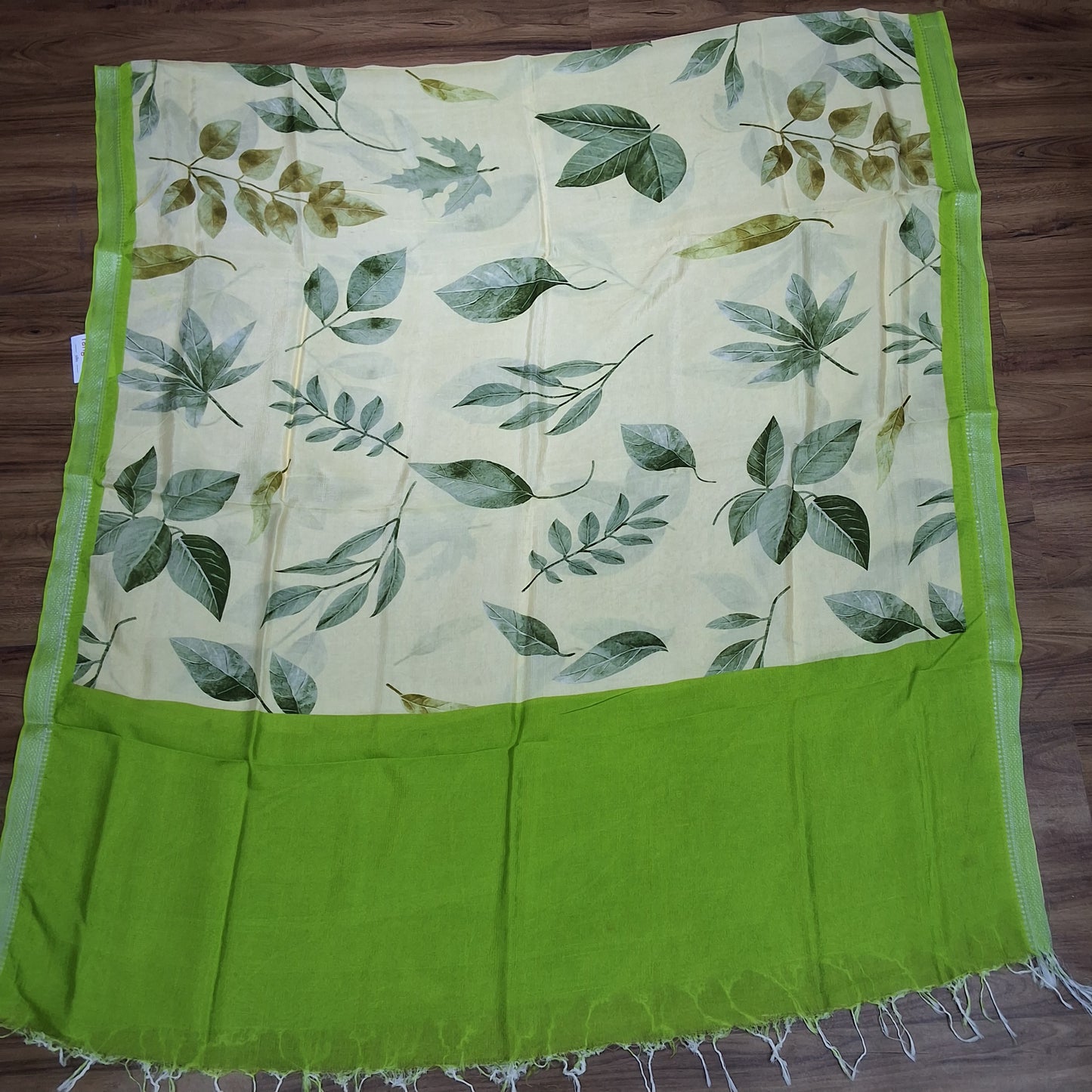 Mangalagiri digital print dupatta withzari border-RS0012