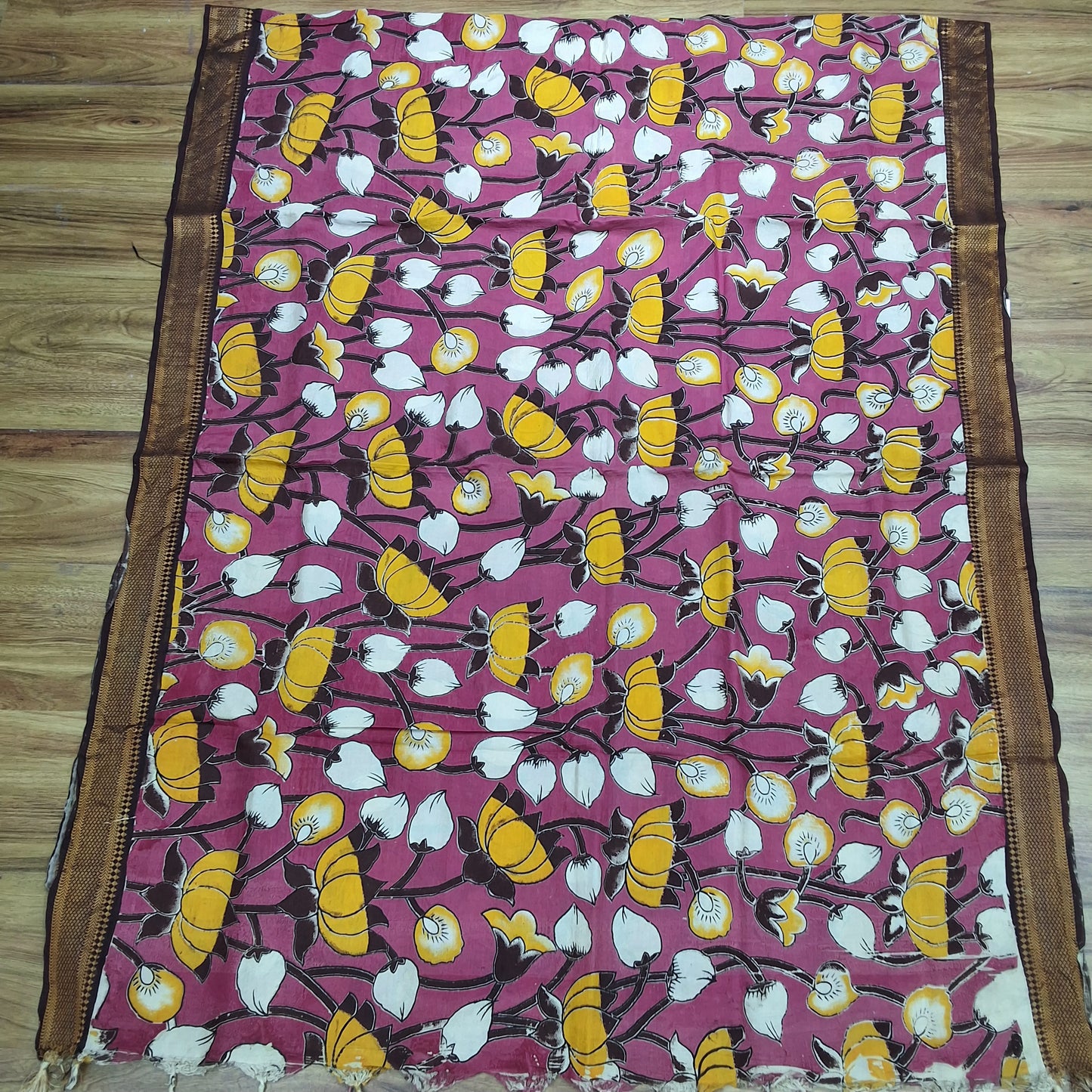 RS0013-MANGALAGIRI COTTON FLORAL PRINT DUPATTAS