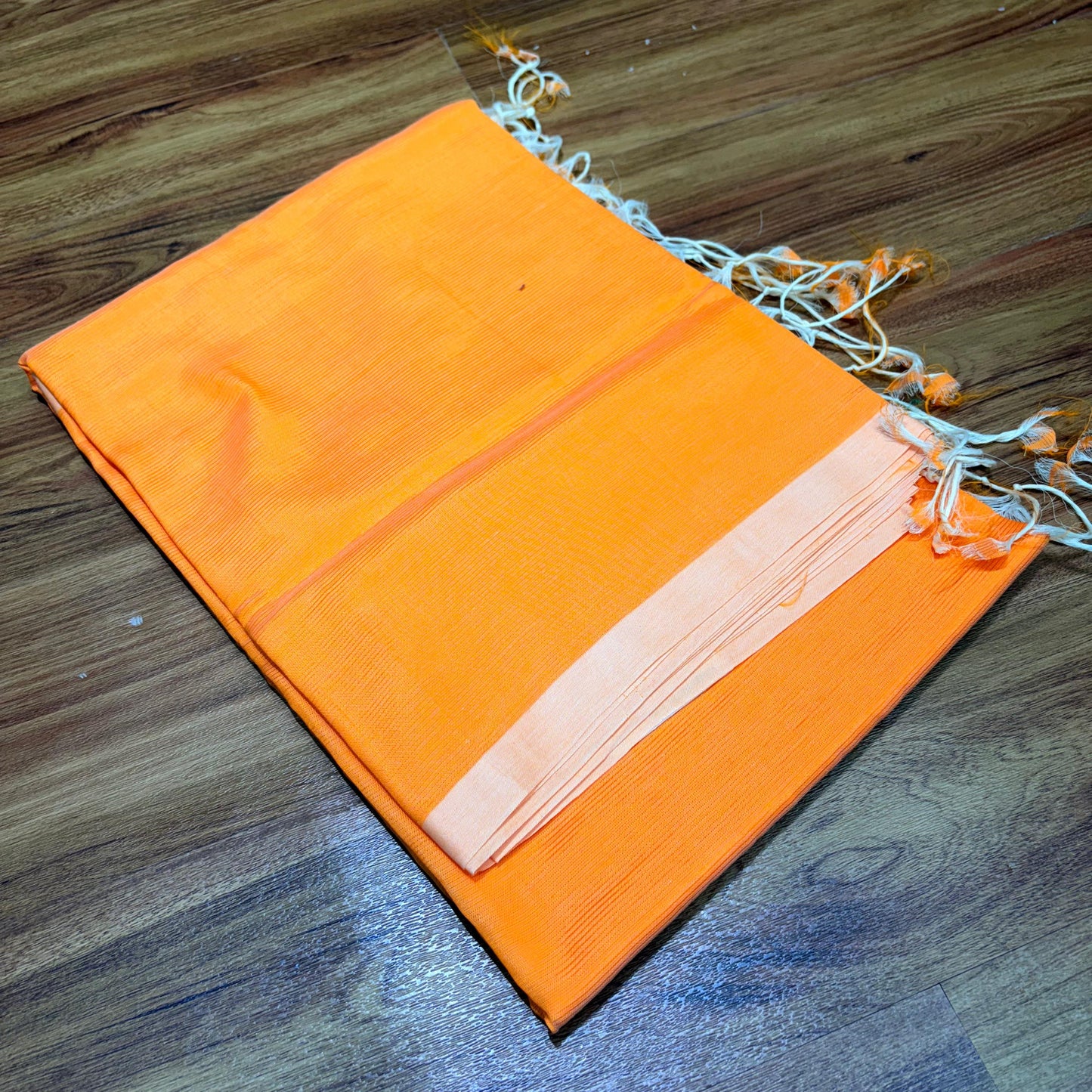 Mangalagiri Plain Silk Saree with Running Blouse - RS001