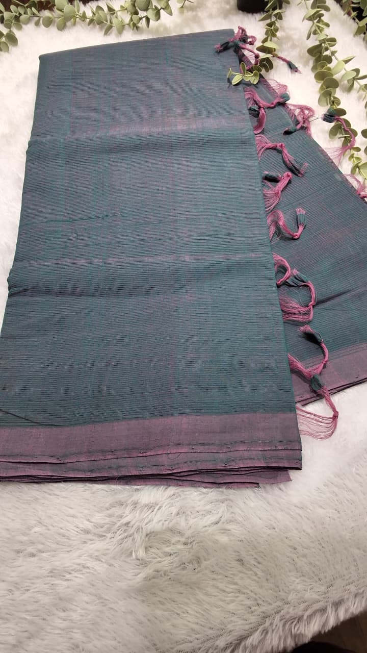 Rs0080-5 Mangalagiri Cotton handloom sarees