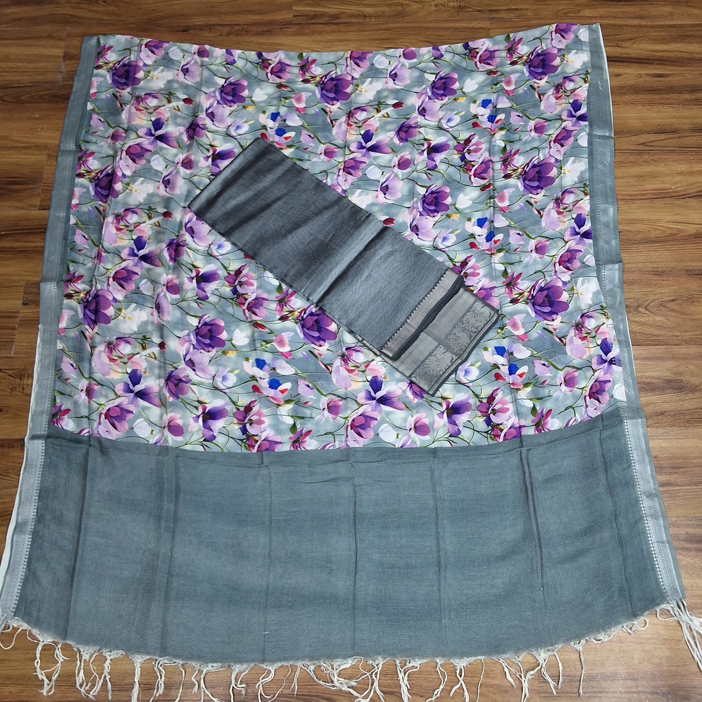 Pattu digital print dress materials -RS0015