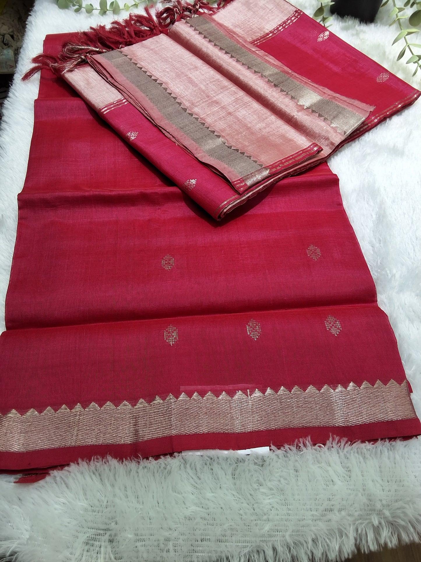 Rs0037-18 Mangalagiri pattu handloom buta dressmaterials