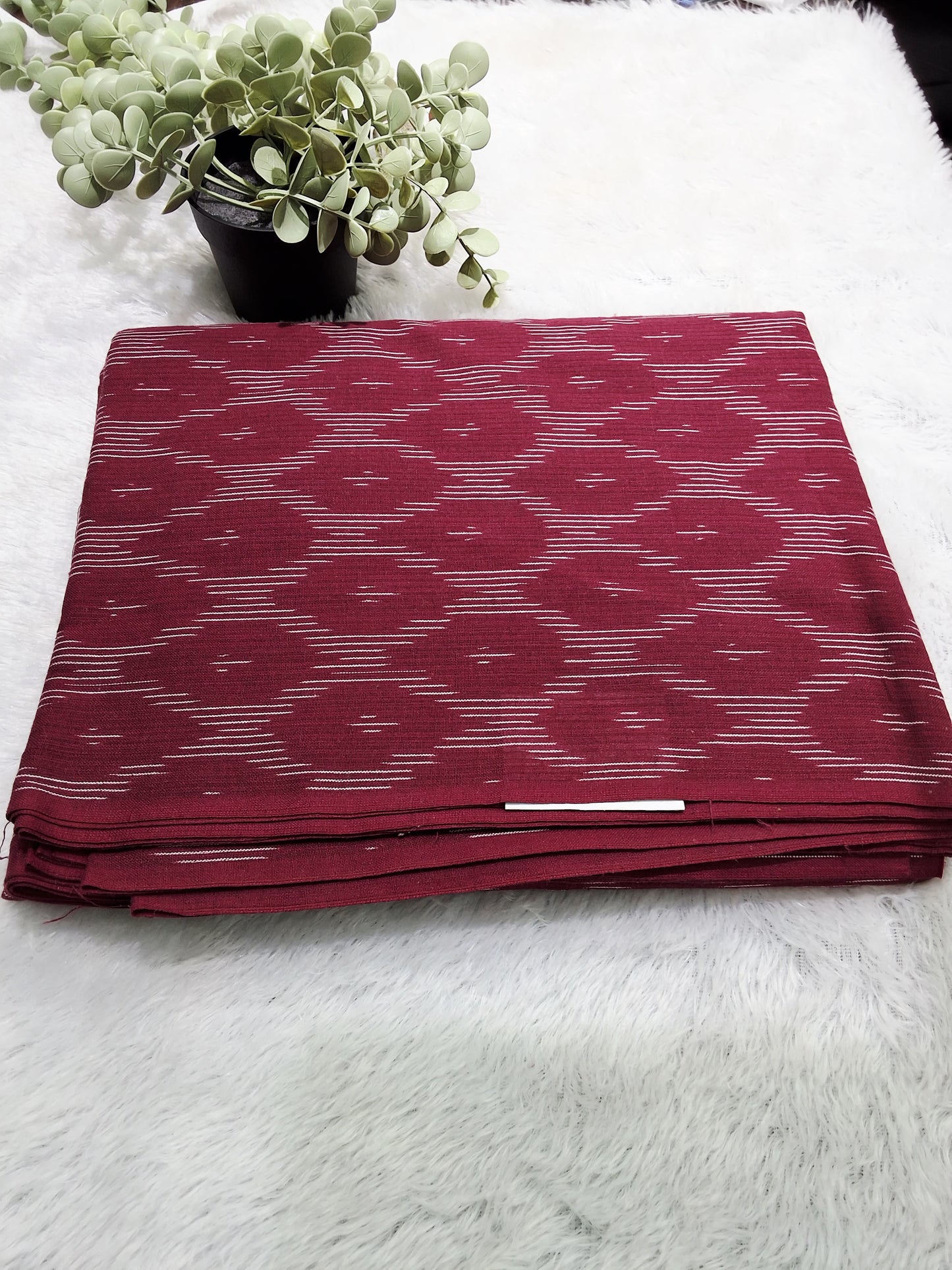 Rs0035-3 ikkath cotton fabric per mtr