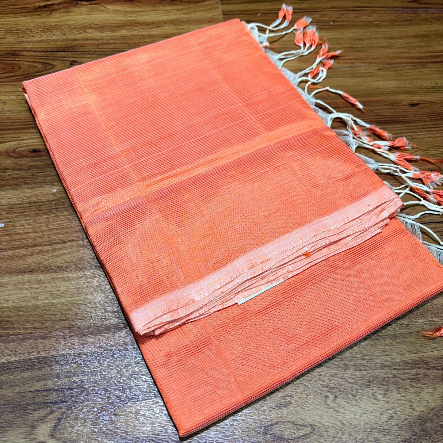 Mangalagiri Plain Silk Saree with Running Blouse - RS001