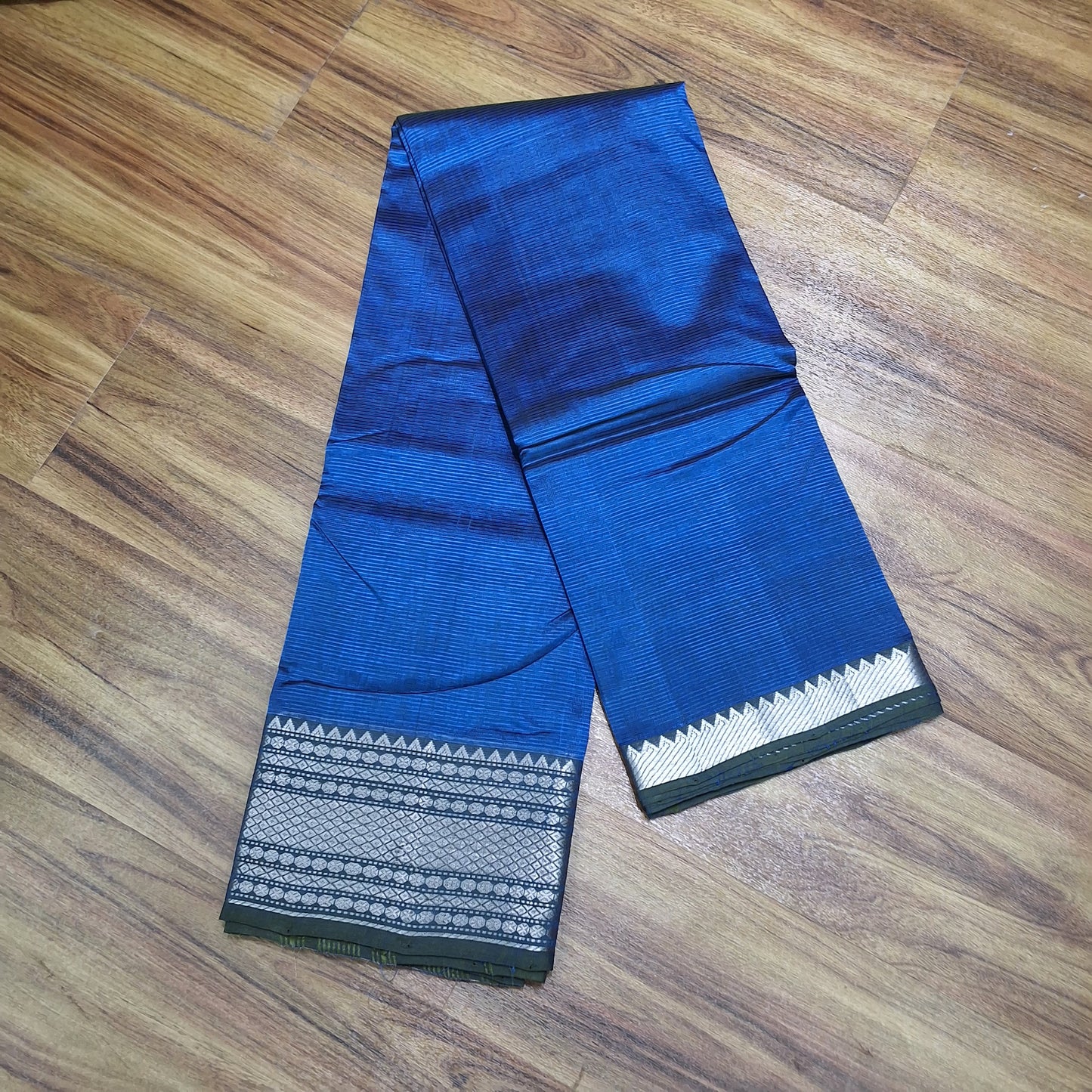 150-50 border mangalagiri handloom pattu plain Sarees -RS0010-3