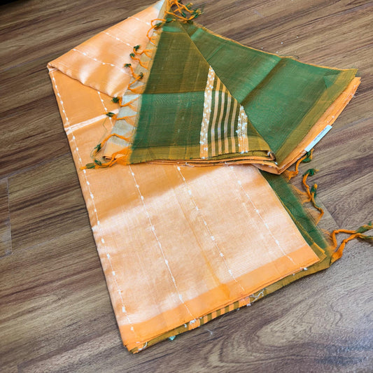Pattu Jute Line Sarees -RS007-10