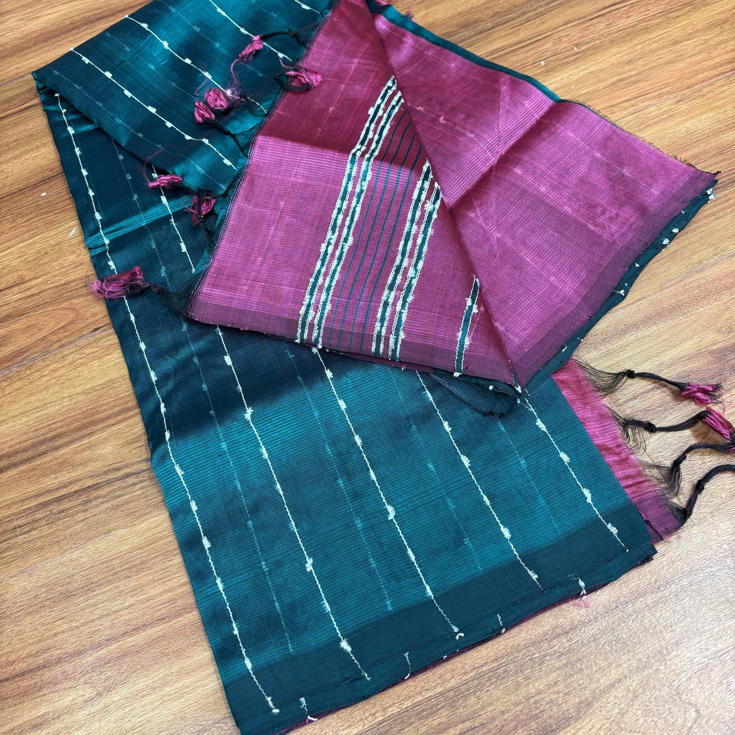 Pattu Jute Line Sarees -RS007