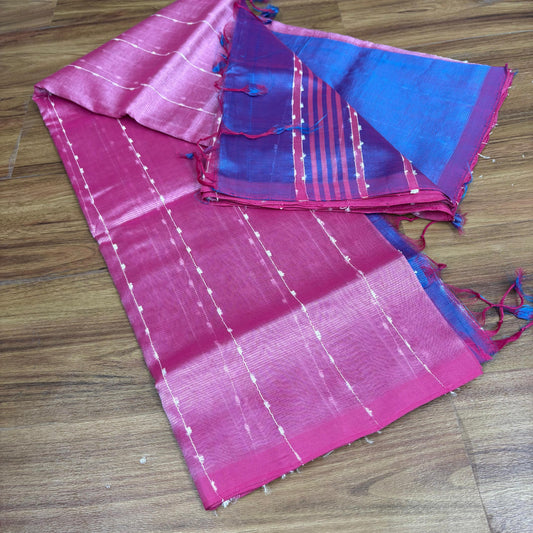 Pattu Jute Line Sarees -RS007-2