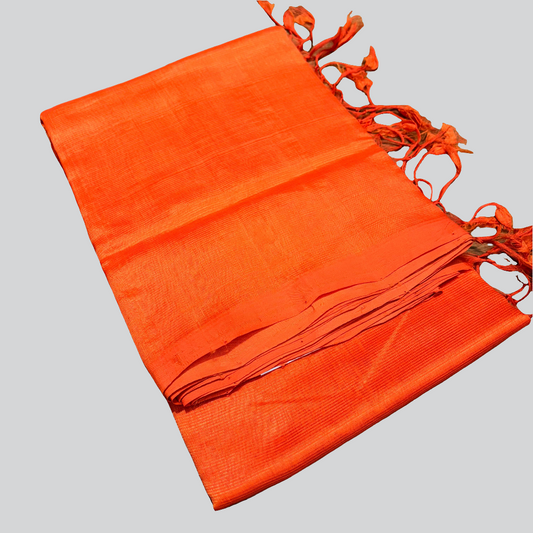 Mangalagiri Plain Silk Saree with Running Blouse - RS001-16