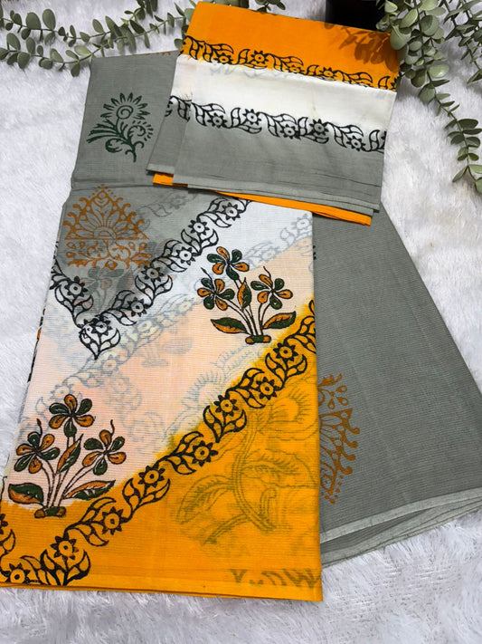 Rs0041-2 cotton print sarees