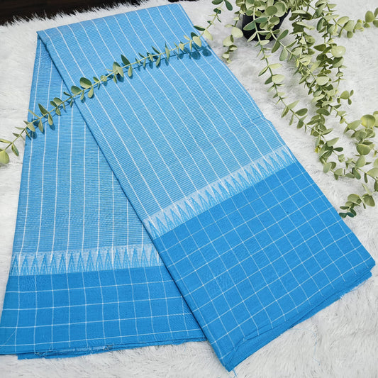 RS0054-4-Mangalagiri handloom cotton temple border sarees