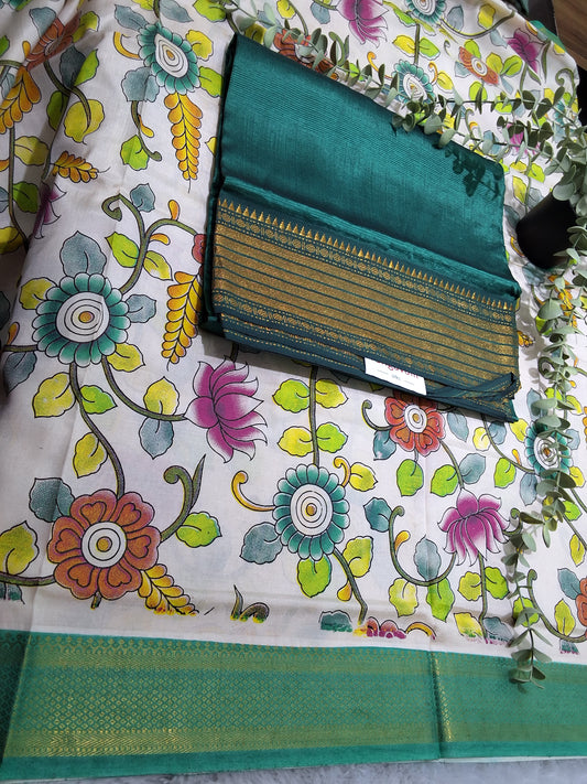 Rsp007-4 Mangalagiri pattu powerloom dressmaterials