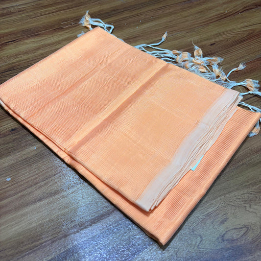 Mangalagiri Plain Silk Saree with Running Blouse - RS001-12