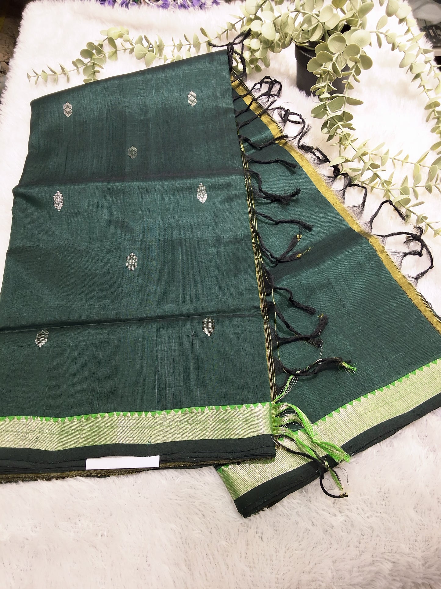 Rs0083-2 Mangalagiri pure Handloom pattu buta sarees