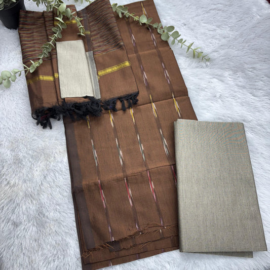 Rs0052-2 Ikkath semi pattu dressmaterials