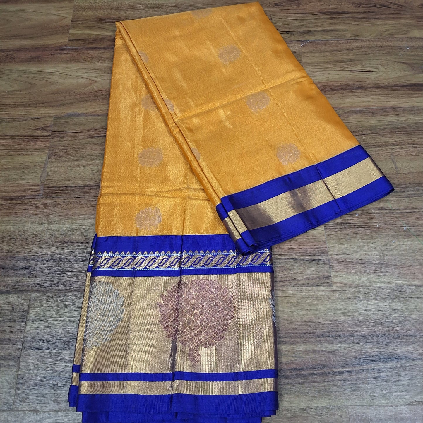 MANGALAGIRI PATTU GOLD ZARI BORDER  TISSUE SAREES RS0011-4