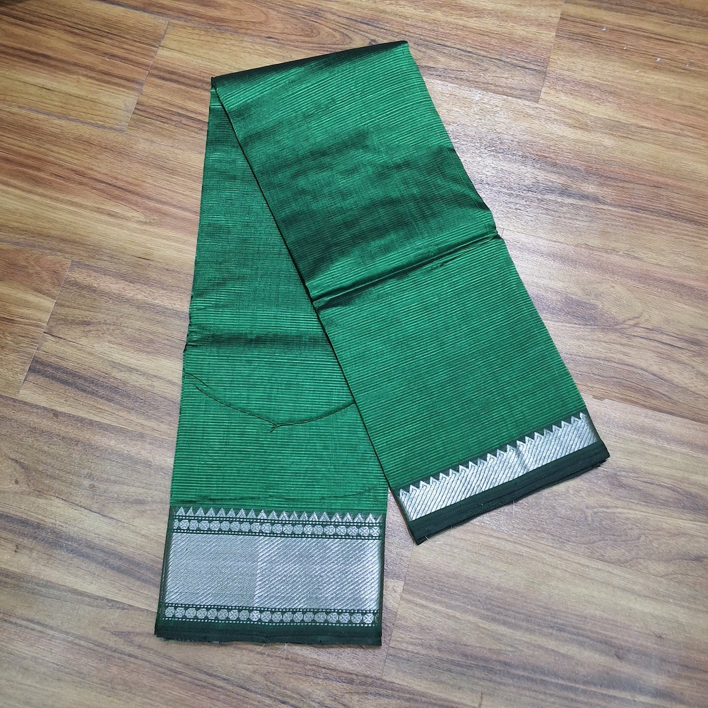 150-50 border mangalagiri handloom pattu plain Sarees -RS0010-5