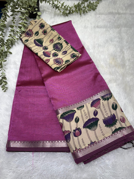 Rs0070-1 Mangalagiri pattu sarees patchwork