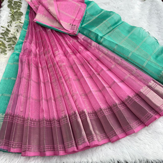 Rs0062-Mangalagiri 150-100 lines sarees