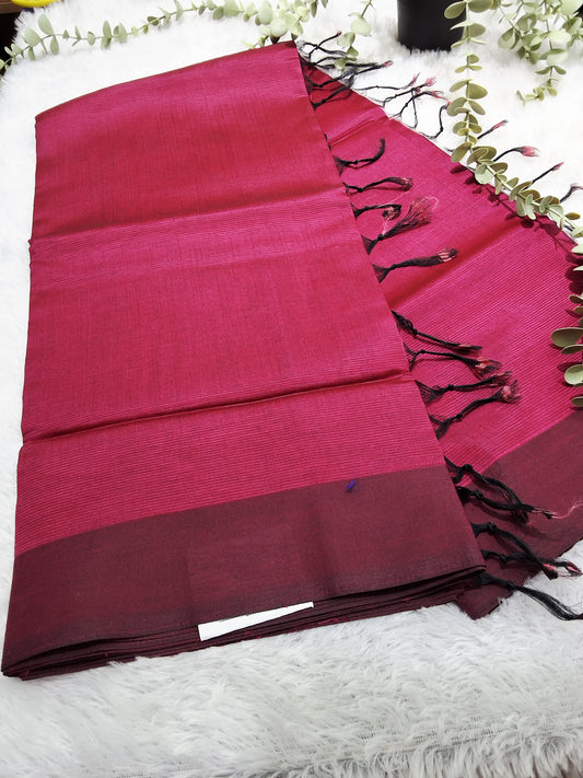 Rs0046-4 Mangalagiri pattu handloom plain sarees