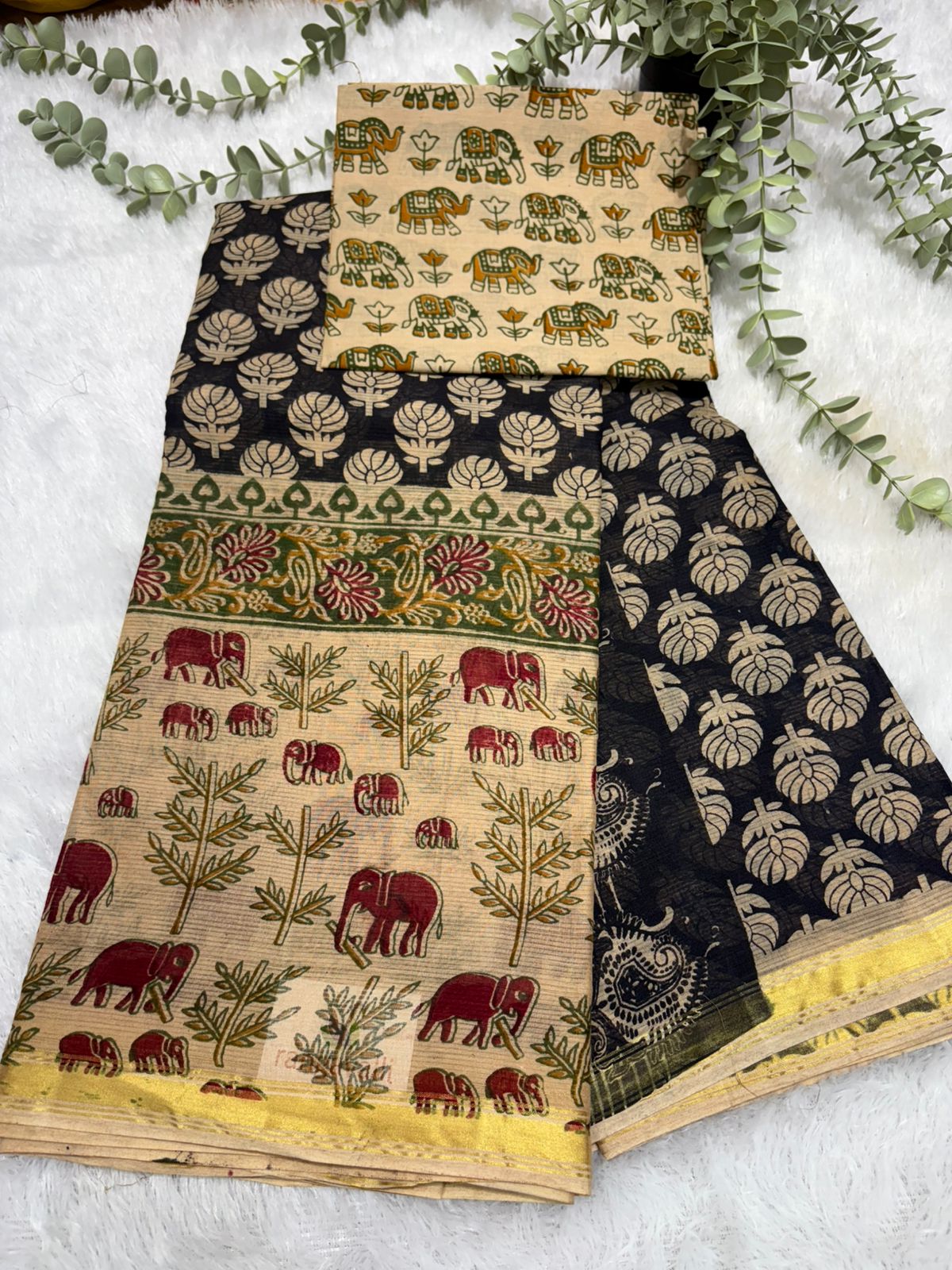 Rs0041-1 cotton print sarees