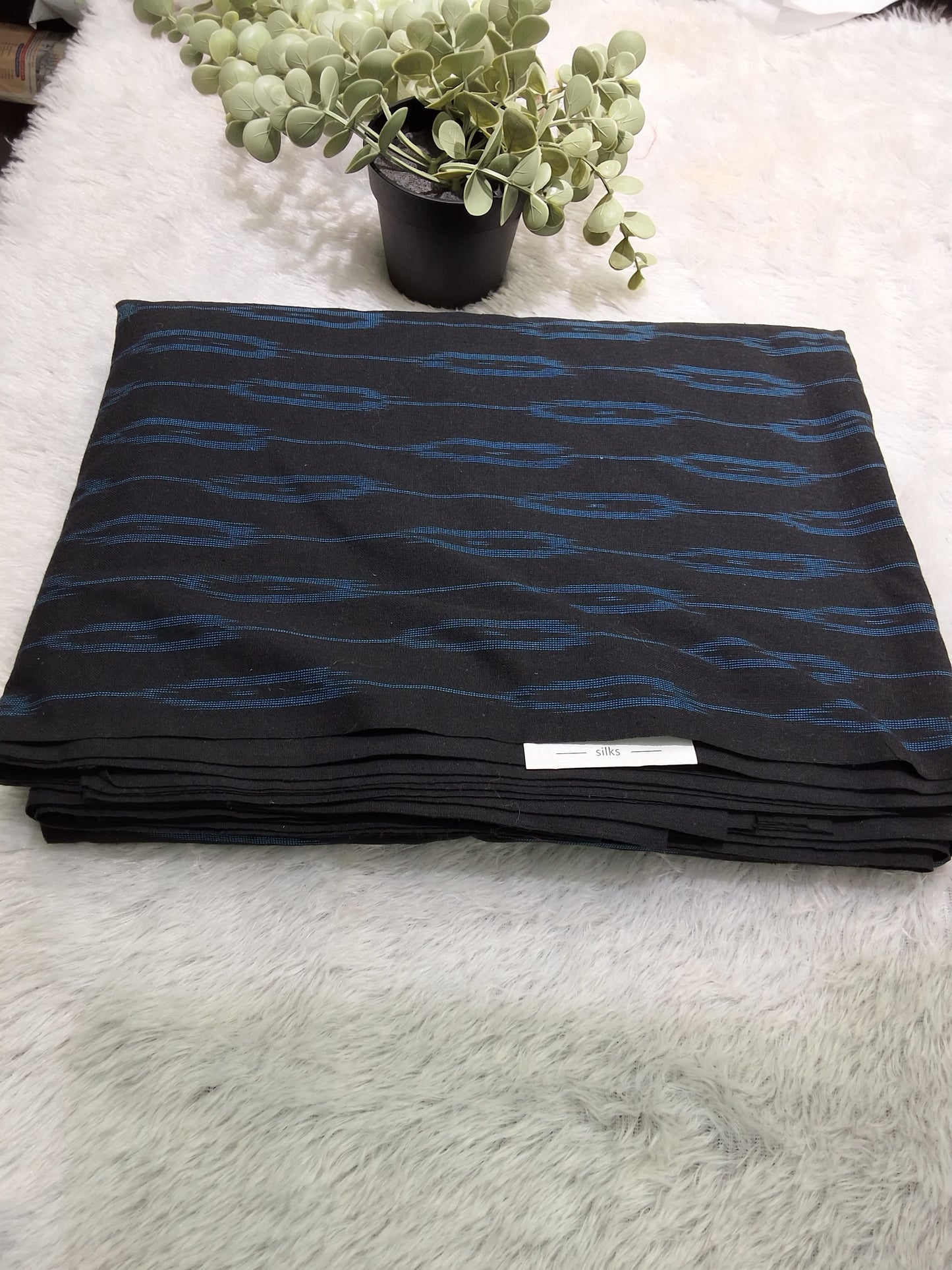Rs0035-8 Ikkath cotton  fabric Per mtr