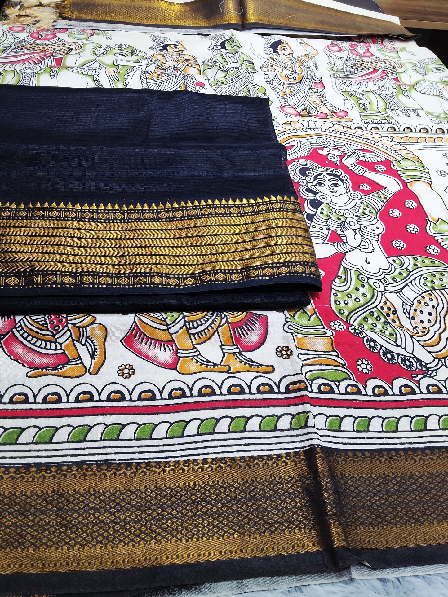 Rsp007-6 Mangalagiri pattu powerloom dressmaterials