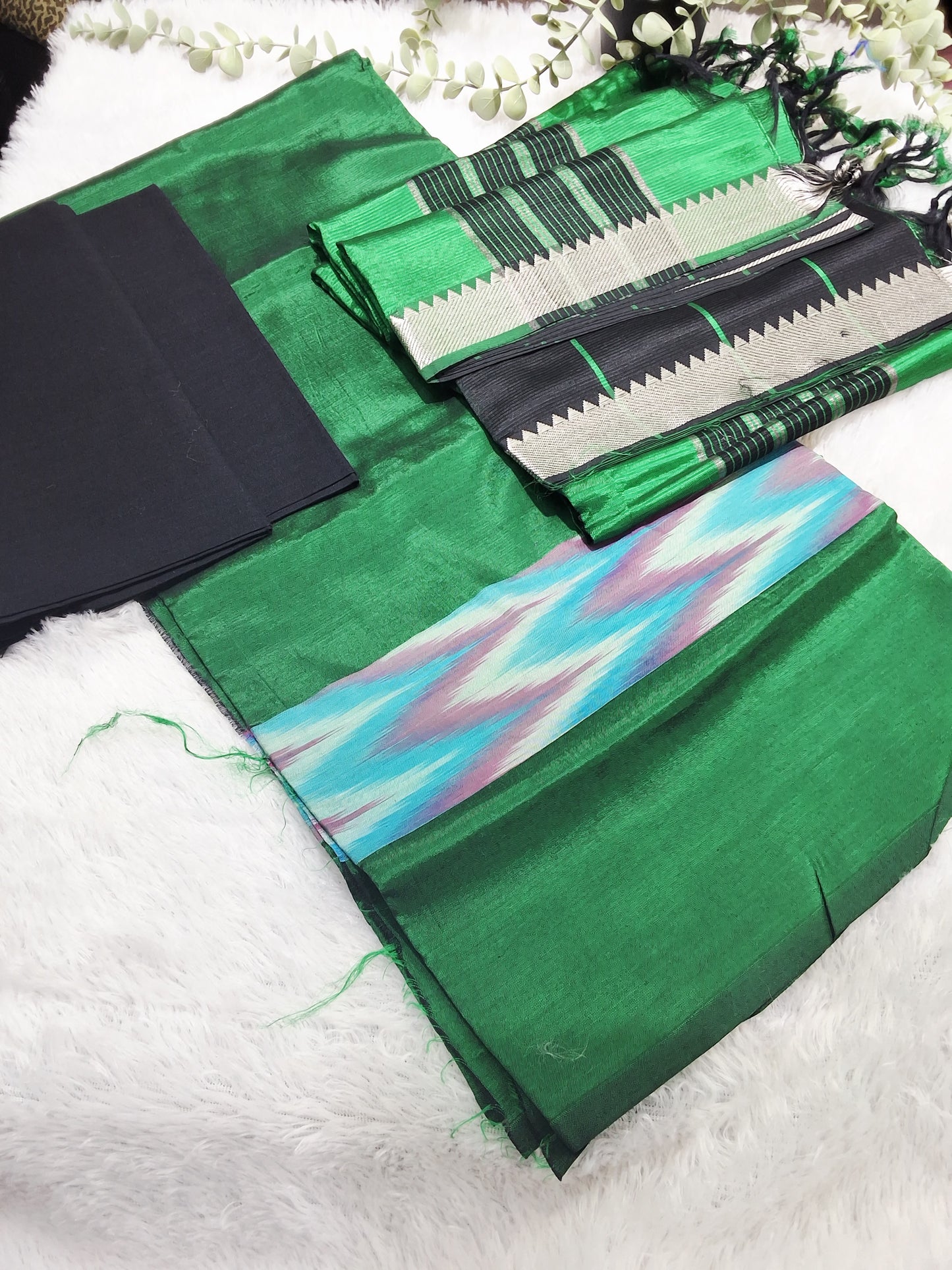 Rsp002-1mangalagiri pattu dressmaterials (powerloom)