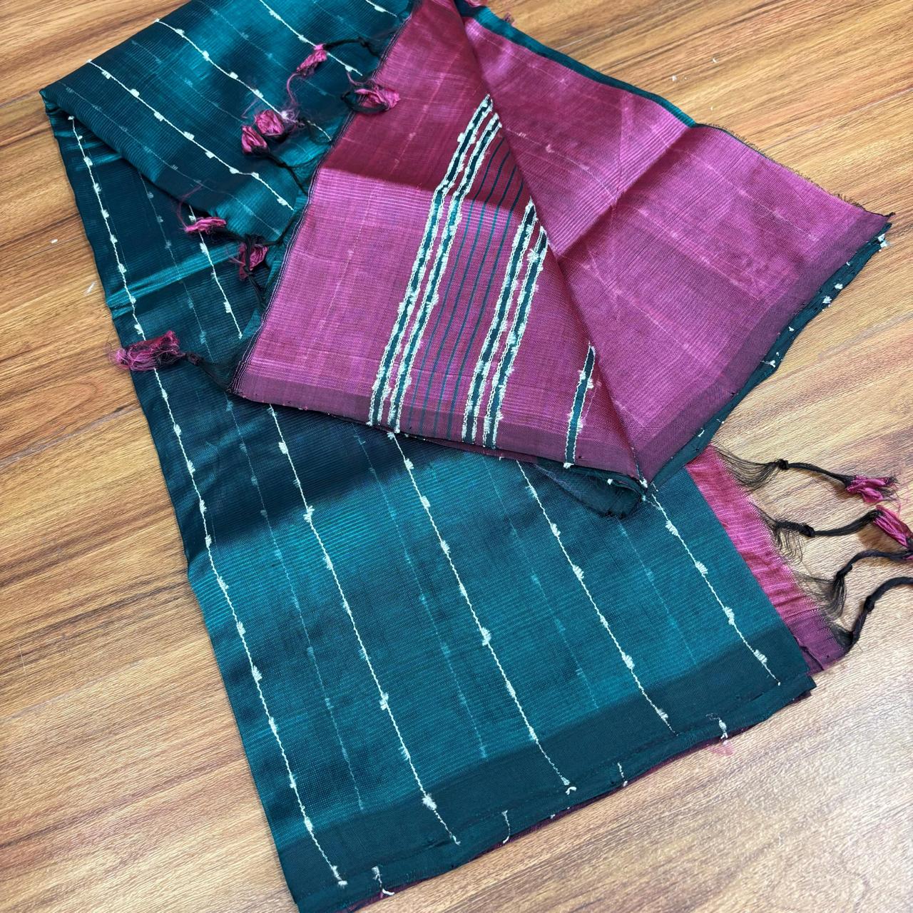 RS007-12Jute line sarees