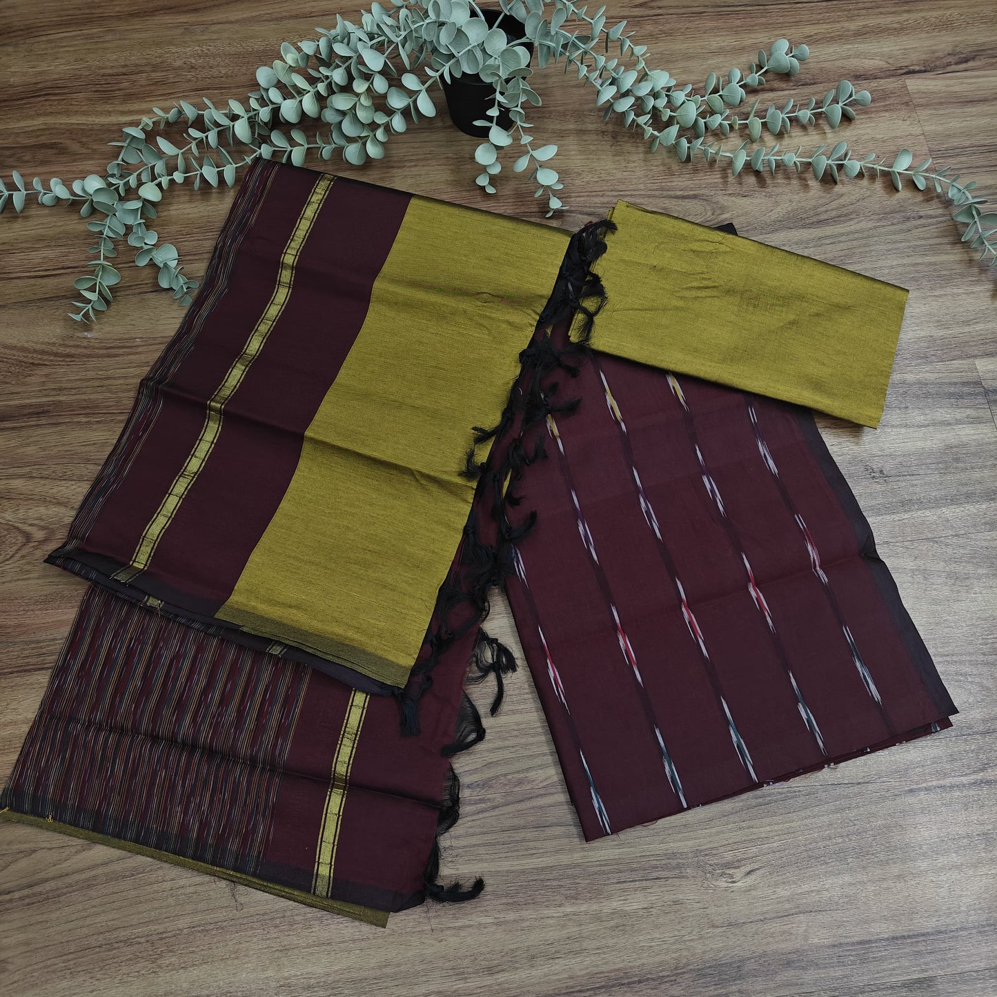Rs0052-4 Ikkath semi pattu dressmaterials