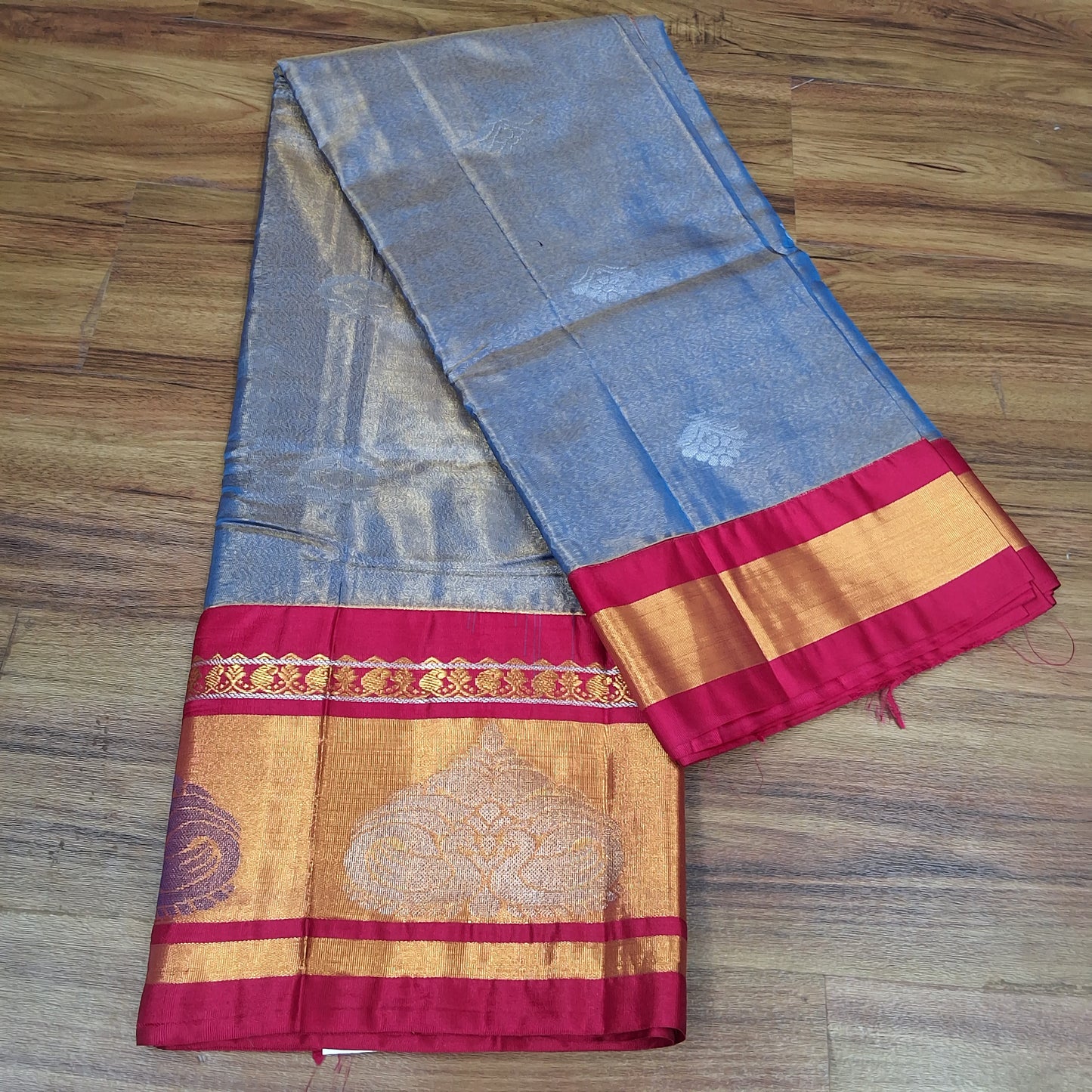 RS0011-MANGALAGIRI PATTU GOLD ZARI BORDER  TISSUE SAREES