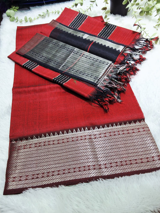 RS0074-1 mangalagiri pattu dressmaterials with silver zari border