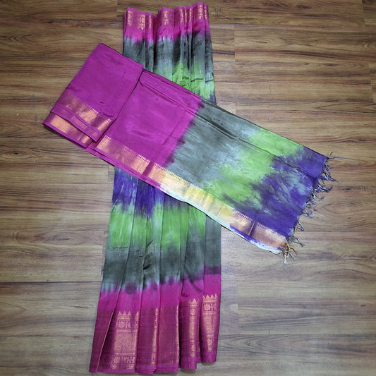 Sibori lehanga set Rs0036-3