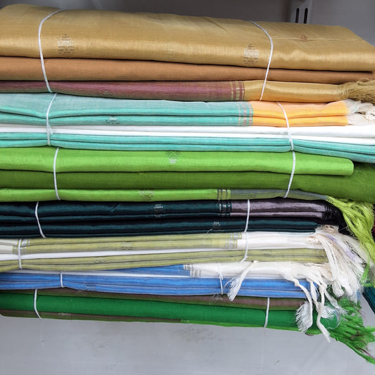 Rs0037- Mangalagiri pattu buta dress materials