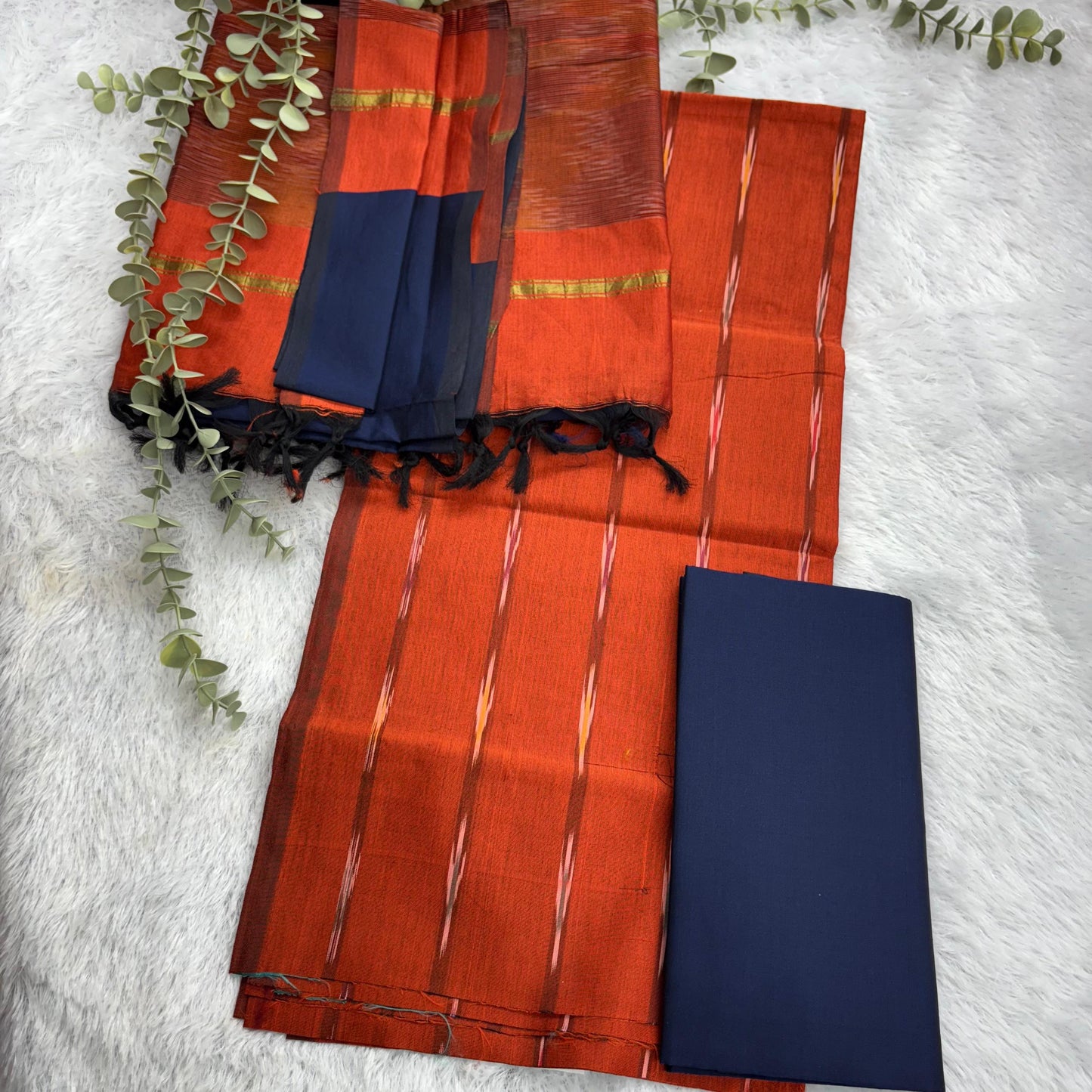 Rs0052-5 Ikkath semi pattu dressmaterials