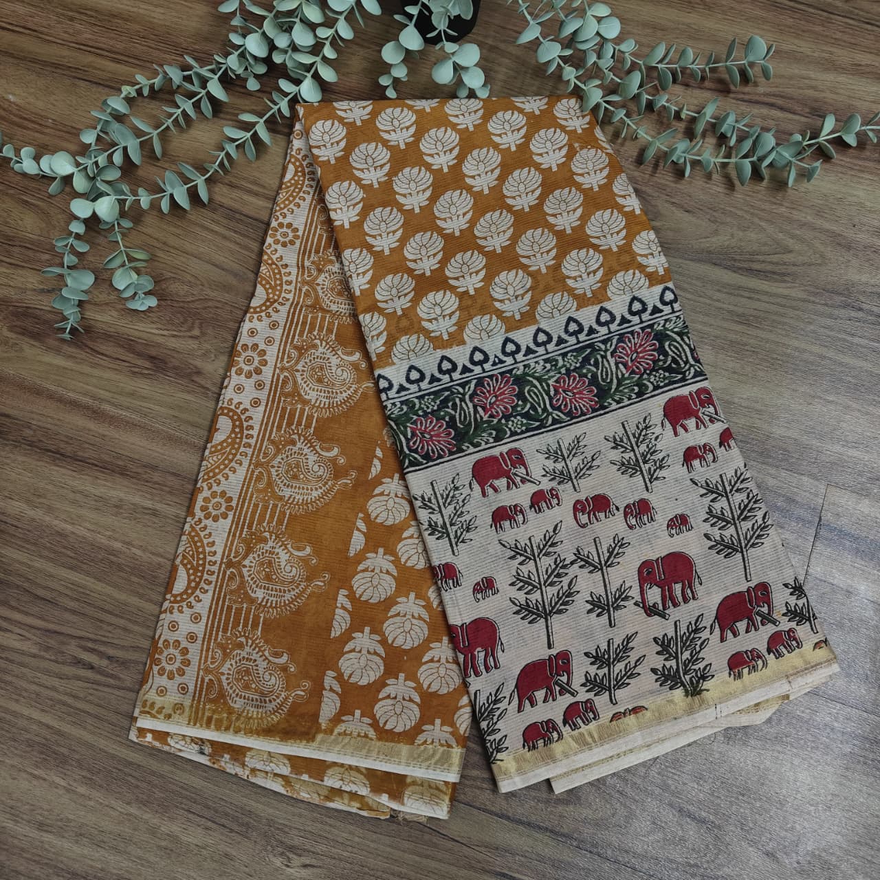 Rs0053-4 Mangalagiri handloom cotton sarees