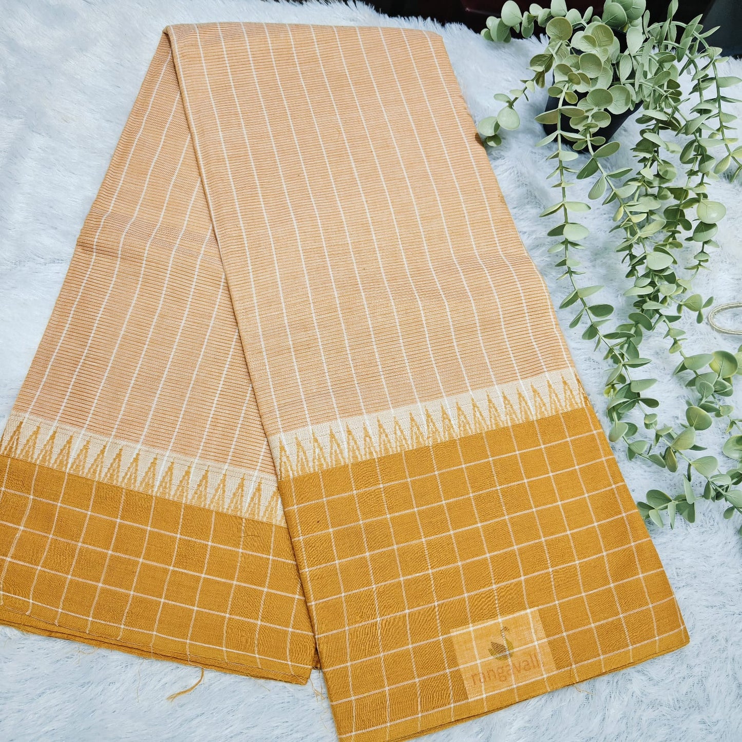 RS0054-2-Mangalagiri handloom cotton temple border sarees