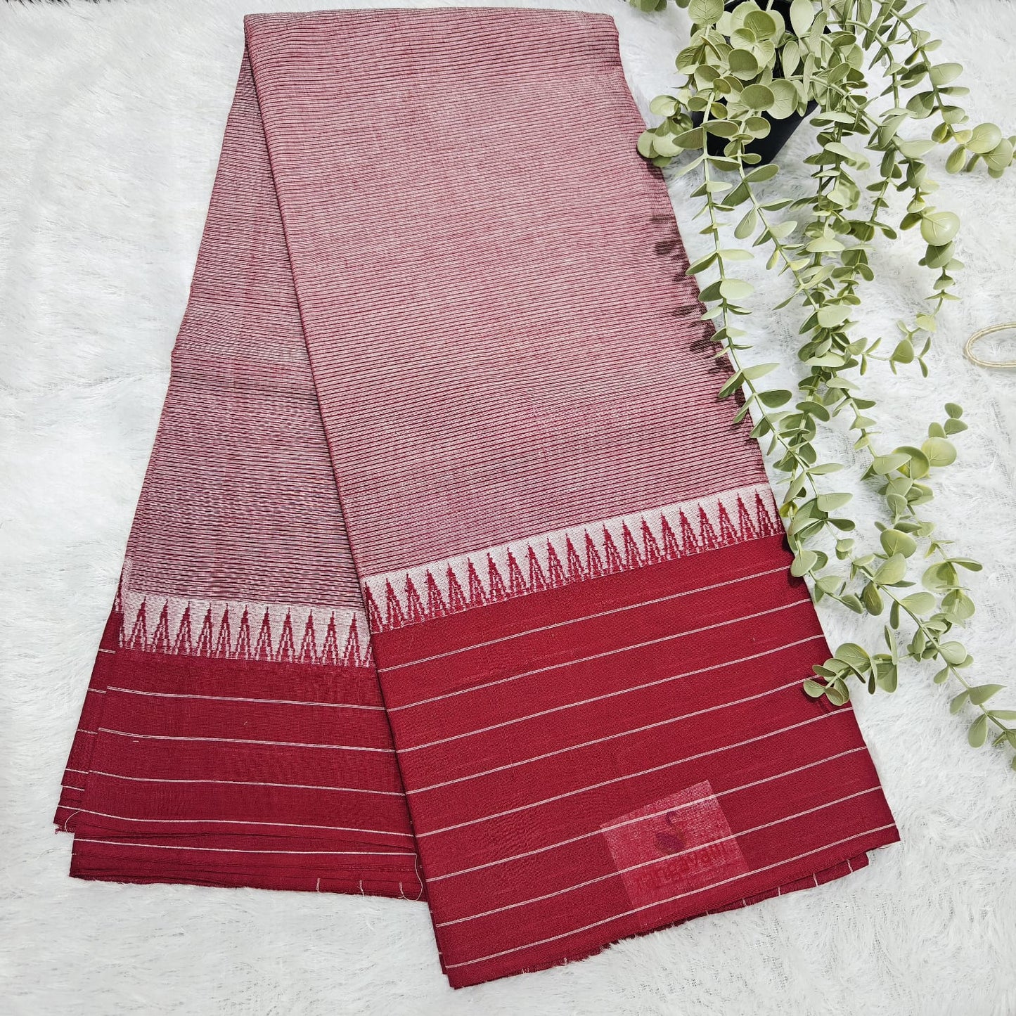 RS0054-1-Mangalagiri handloom cotton temple border sarees