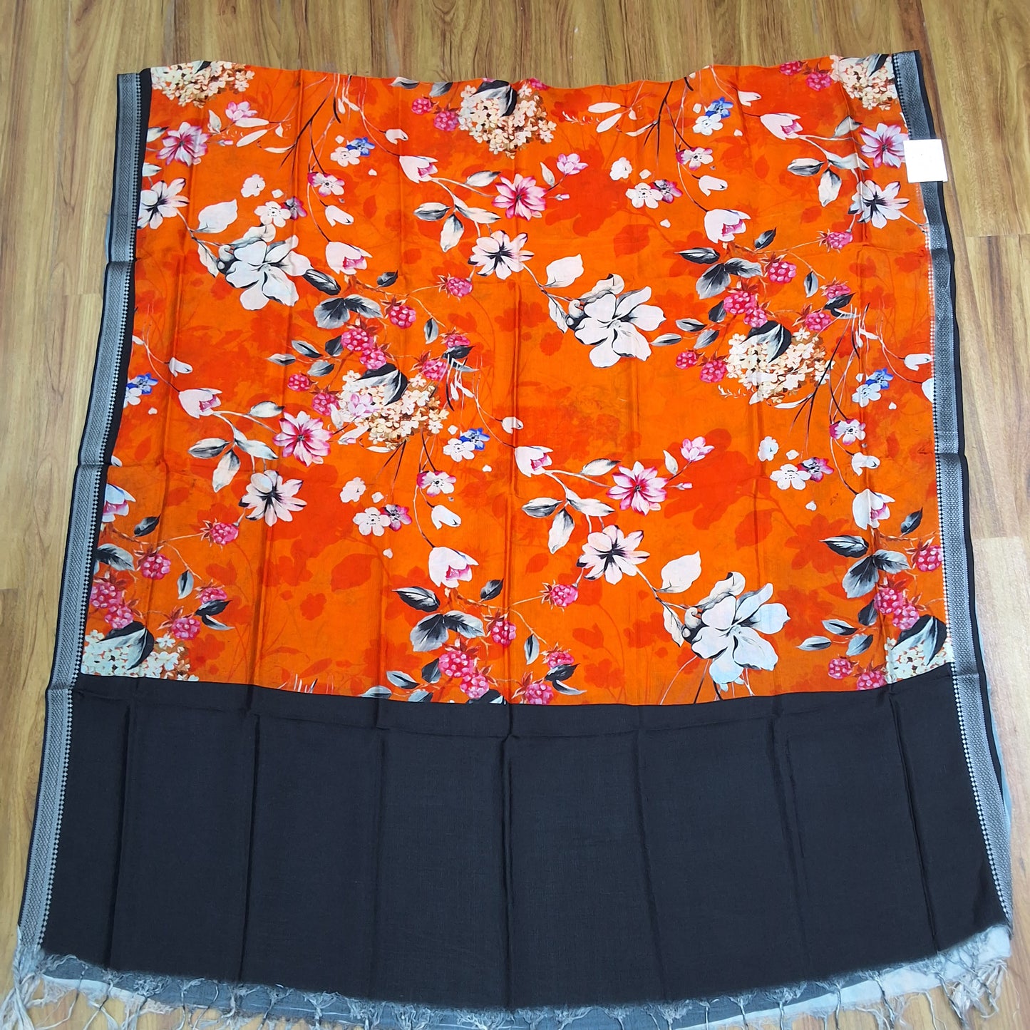 Mangalagiri digital print dupatta withzari border-RS0012