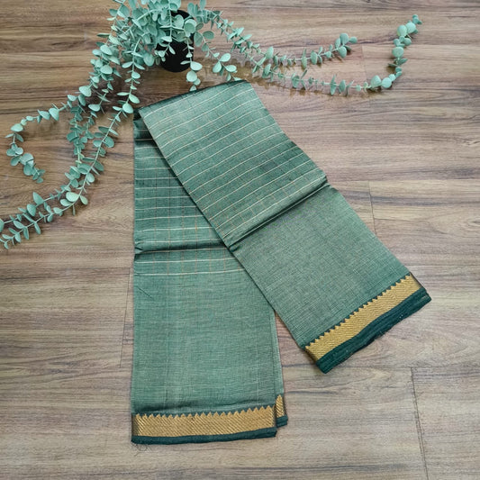 RS0050-5 Mangalagiri Middle Checks Silk Sarees