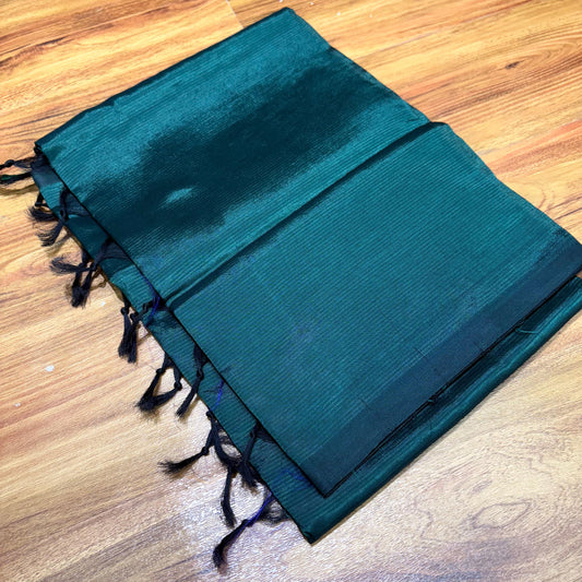 Mangalagiri Plain Silk Saree with Running Blouse - RS001-11