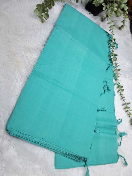 Rs0080-3Mangalagiri handloom plain cotton sarees