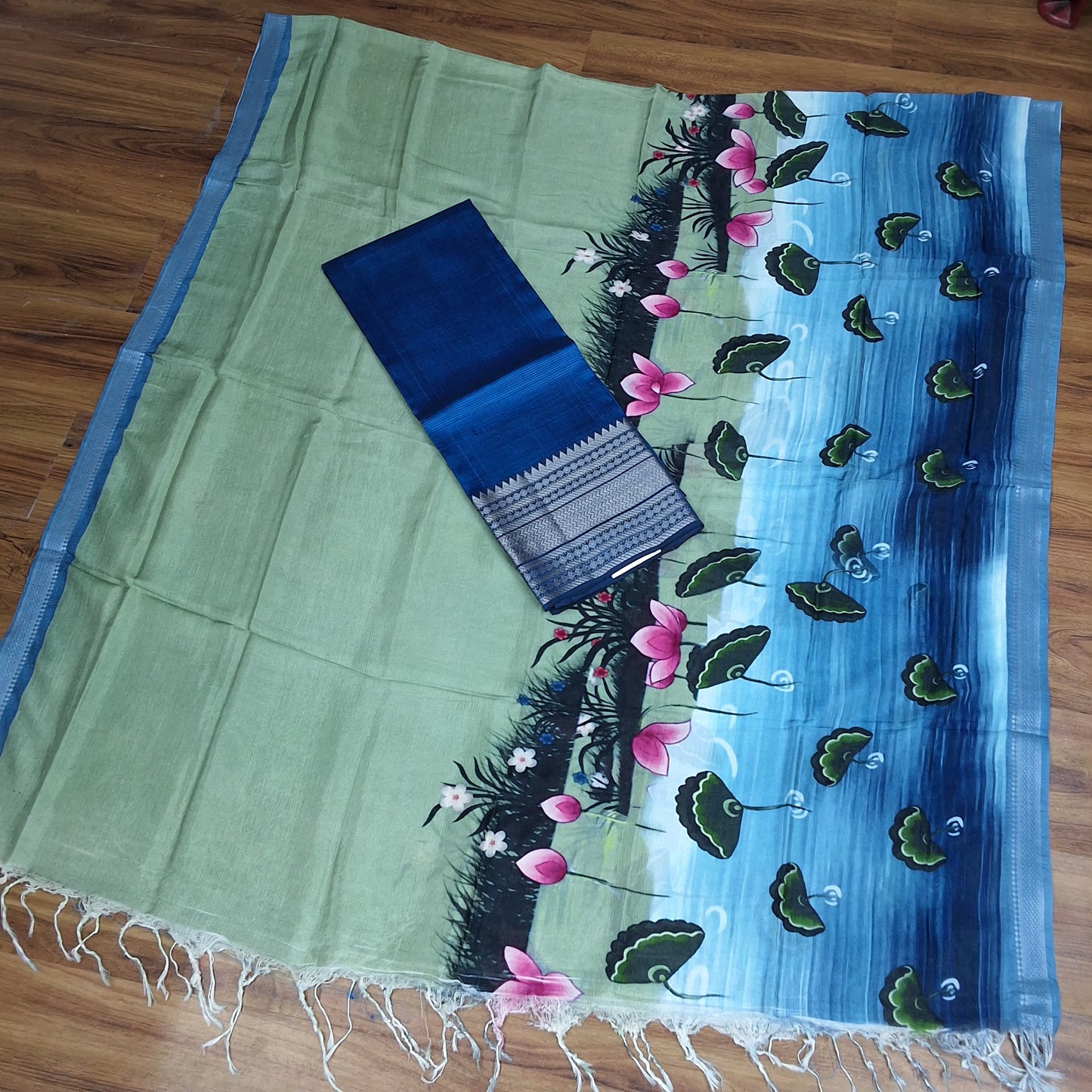 Pattu digital print dress materials -RS0015-1