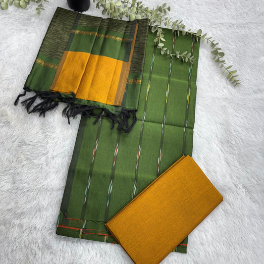 Rs0052-6 Ikkath semi pattu dressmaterials