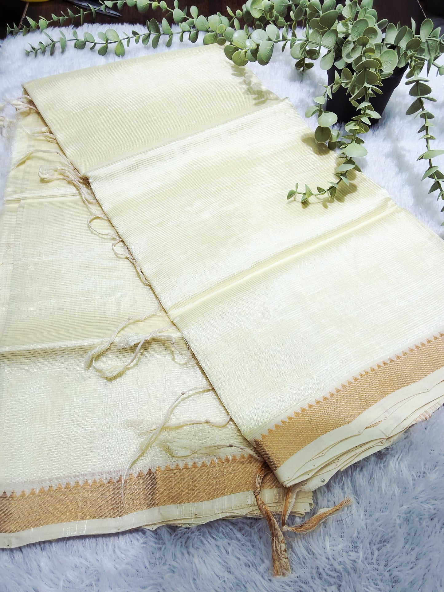 Rs0023-1 Mangalagiri pattu handloom 50-50 border sarees